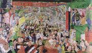 James Ensor christ s triumphant entry into brussels in 1889 oil painting reproduction